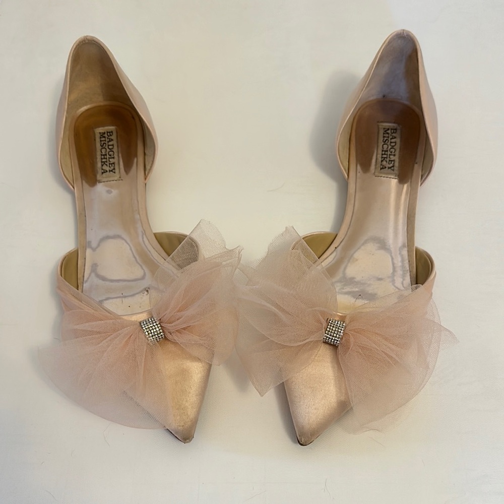 Badgley Mischka Blush Flats